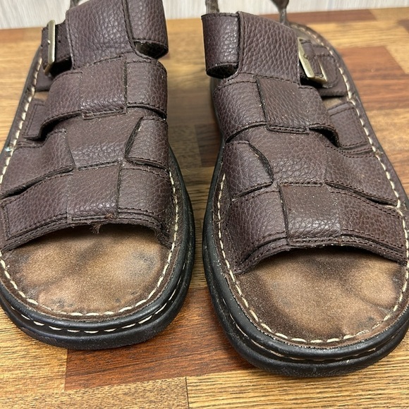 Route 66 Mens Sandals 11 Brown Chunky Fisherman Platform Lug 90s Y2k Vintage - Picture 10 of 10